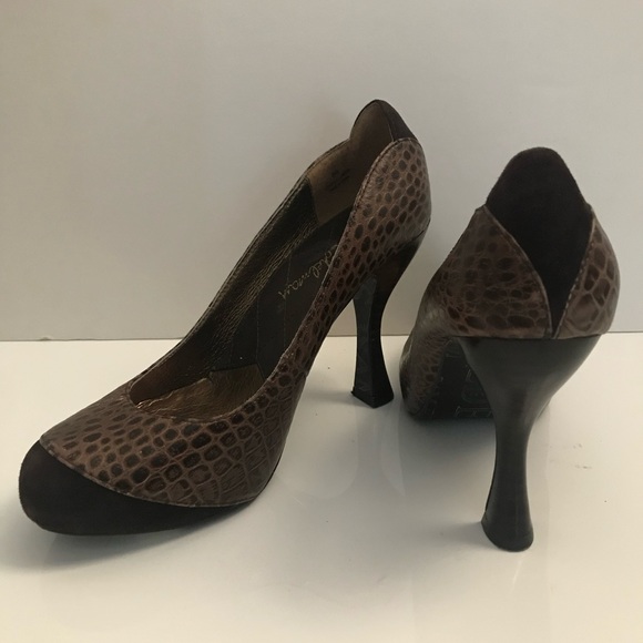 Sam Edelman brown leather heels pumps 8 - Picture 3 of 7
